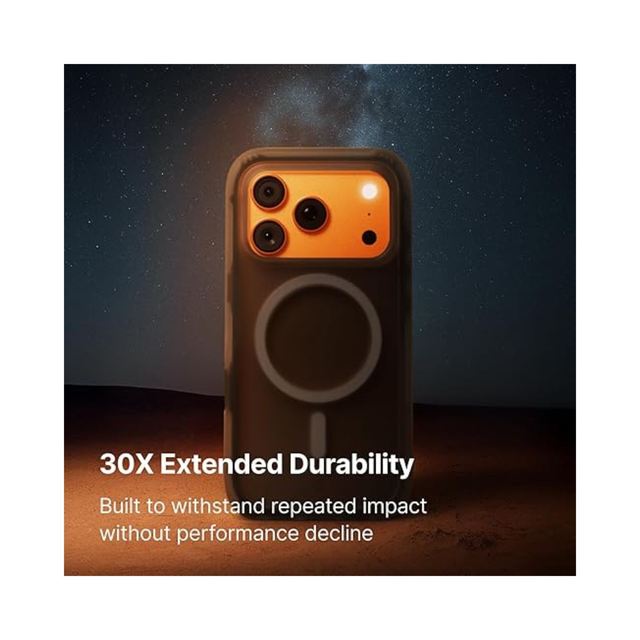 RHINOSHIELD Custodia AirX MagSafe iPhone 17 Pro Max (Grigio Vibrante)