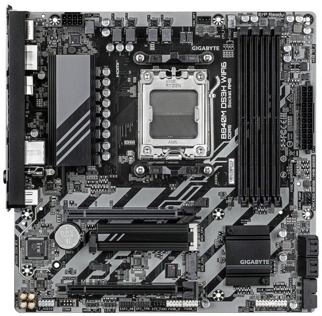 02.1.0042 – Scheda Madre Gigabyte B840M DS3H WIFI6 DDR5 – Micro‑ATX entry‑level con WiFi per Ryzen 7000/8000/9000