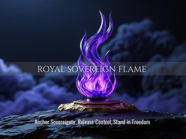 Royal Sovereign Flame – Anchor Sovereignty, Release Control, Stand in Freedom | Same Day Delivery