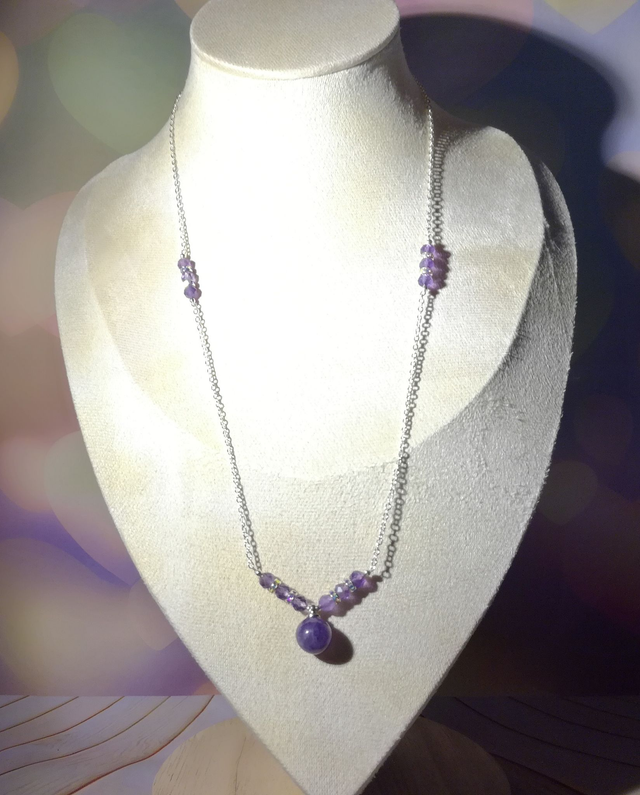 Collier améthystes