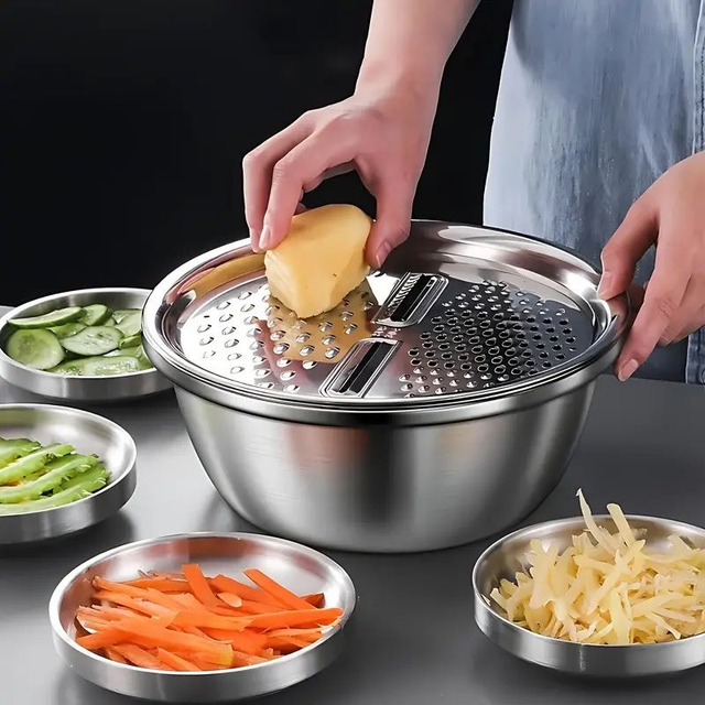 3 pièces passoire en acier inoxydable pour cuisine