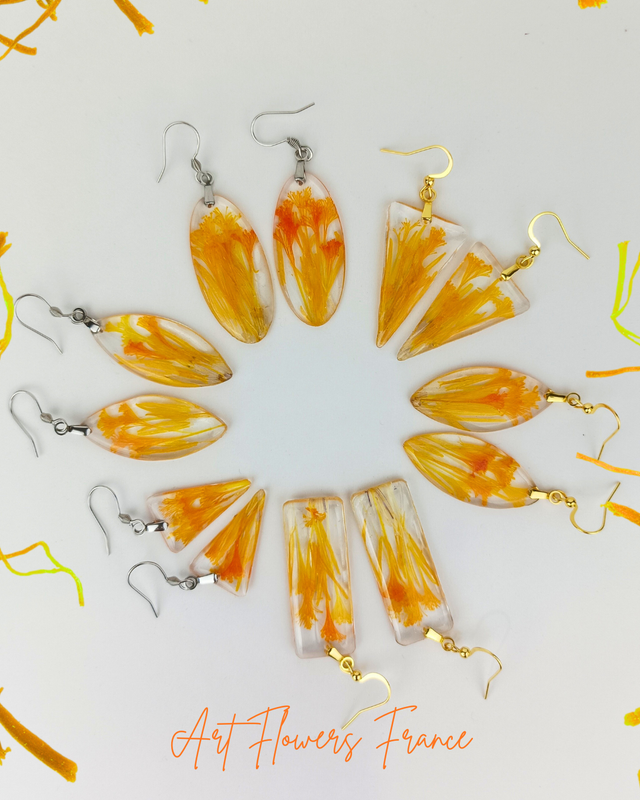 Boucles d'oreilles Safran (2)