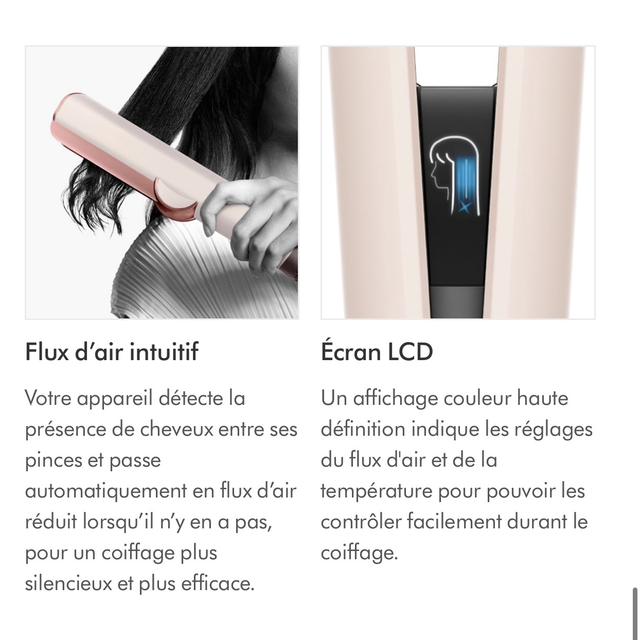 Airstraight sèche et lice en même temps