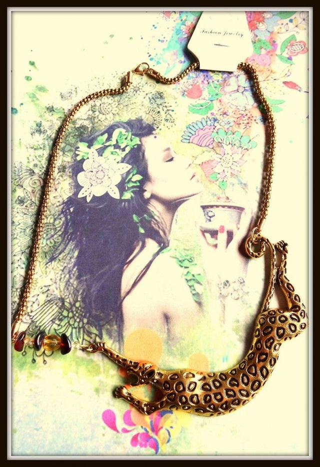 Sautoir &quot; le léopard des Iles&quot;