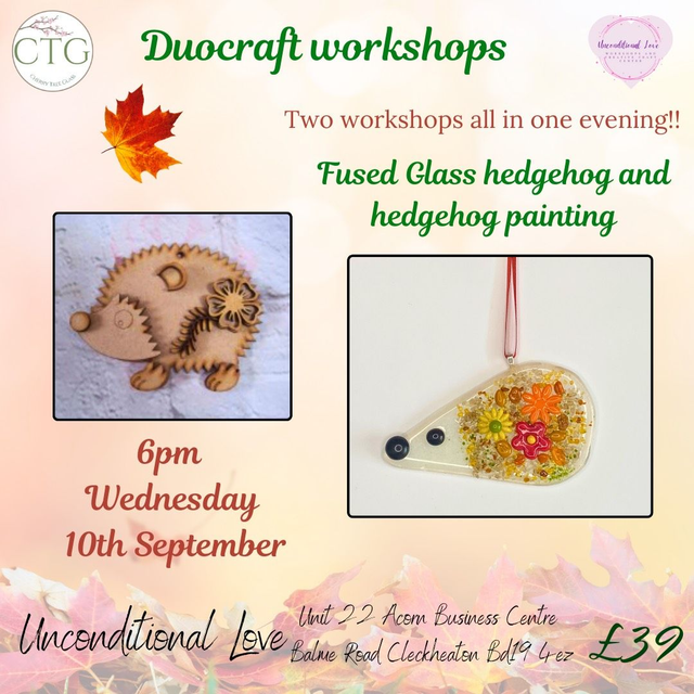 10.09.25 - Duocraft workshop - Two workshops in one @ Unconditional Love, Cleckheaton