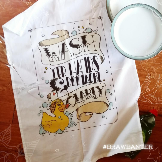 Tea Towel Wash Yer Hands