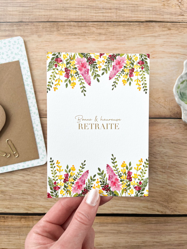 Carte postale Pulsion créative - Bonne retraite