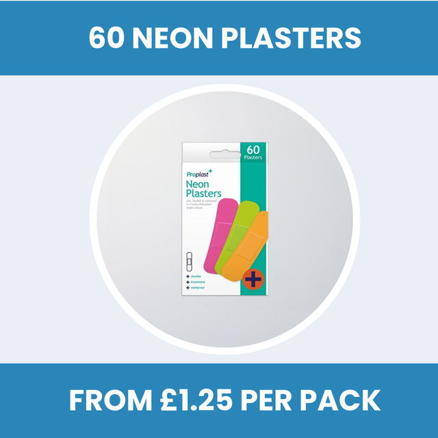 Pack of 60 Neon Plasters