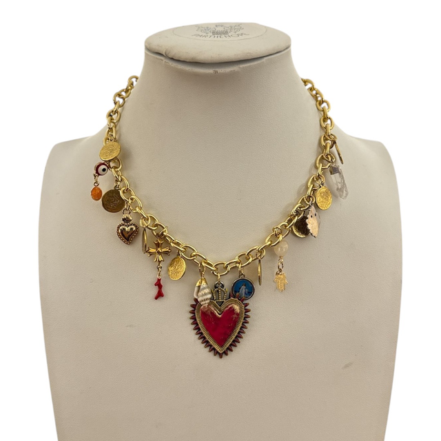 Collana cuore spinato25NM-38