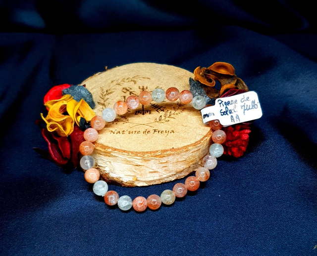 Bracelet Pierre de Soleil Multicolore AA