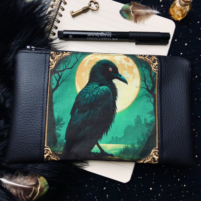Trousse Talisman animal - Corbeau - Obsidia