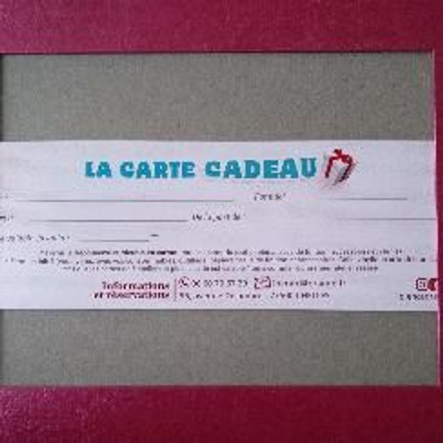 Carte cadeau -Atelier 3h - Tout compris