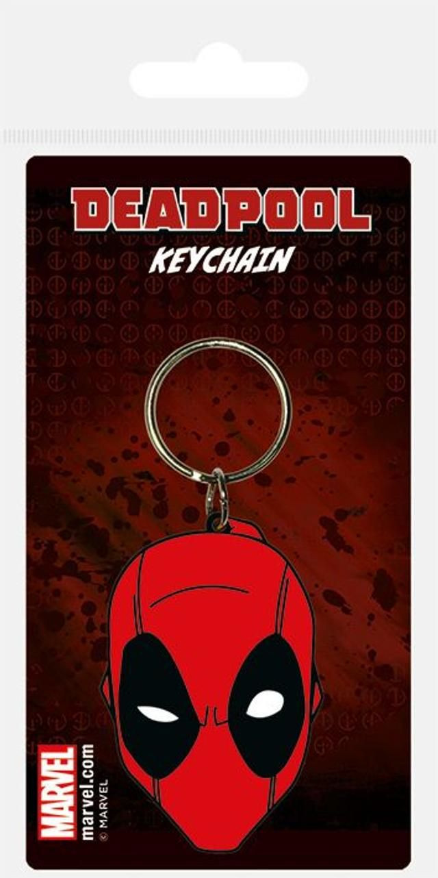 Pyramid International Marvel Comics Rubber Keychain Deadpool Face 6 Cm