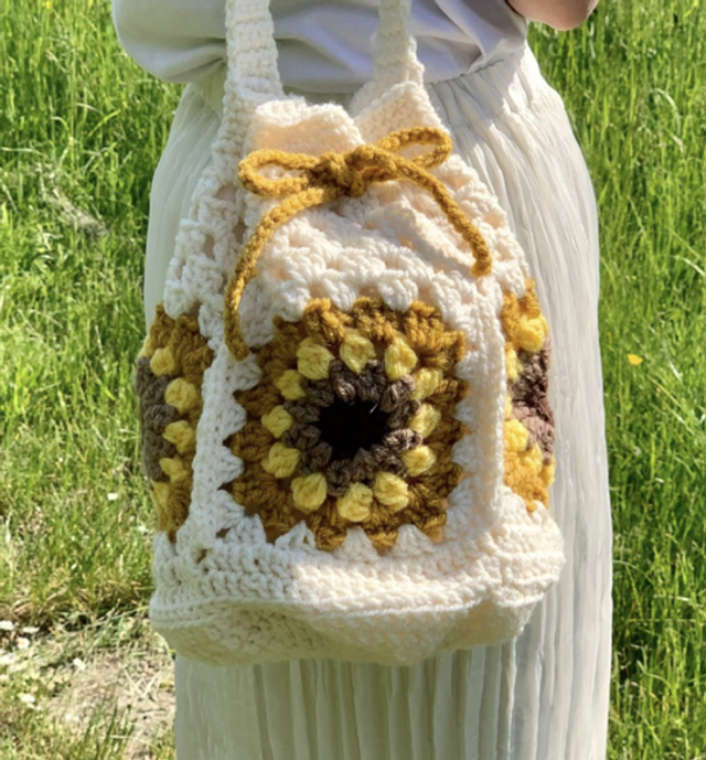 sunflower bucket bag