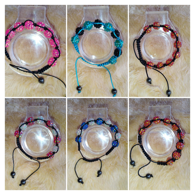 Bracelet Shamballa Fantaisie à Perles Strass – Modèles Colorés