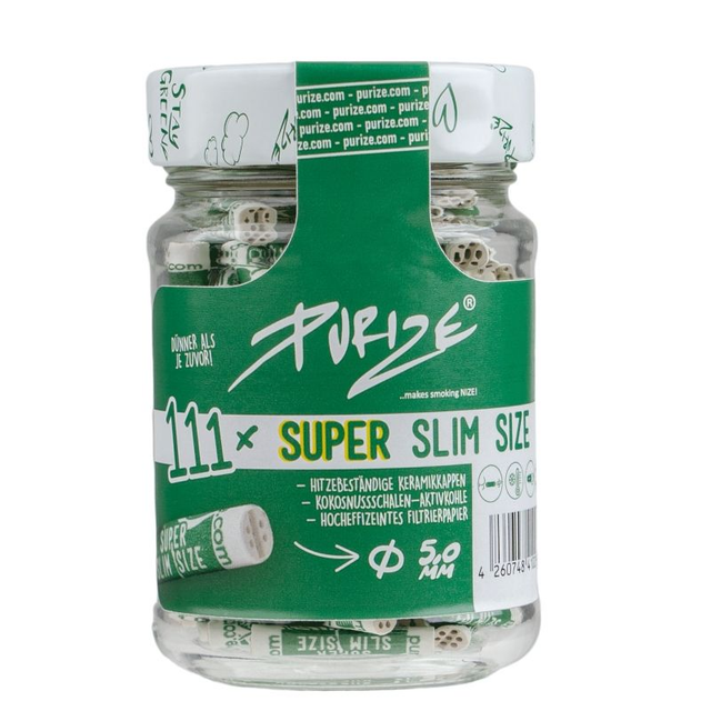 PURIZE – Filtri ai Carboni Attivi Super Slim Bianchi 111pz