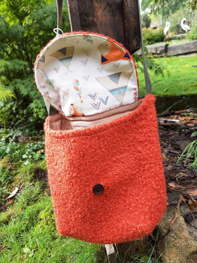 Sac besace enfant – Modèle Renard 🦊