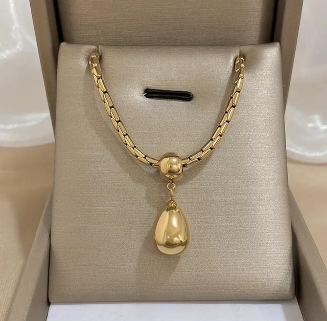 Anti-tarnishing 18K Yellow Gold Plated Necklace