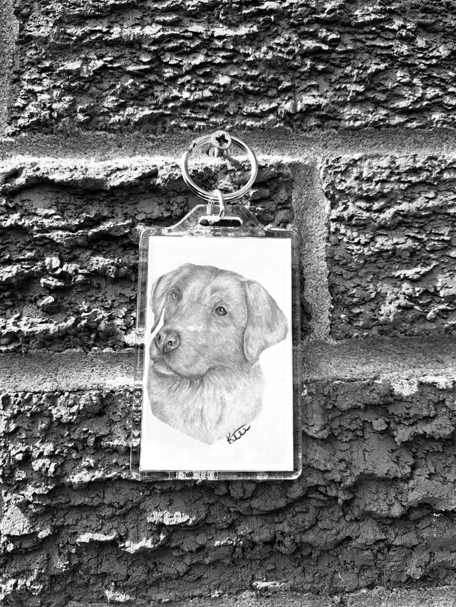 Yellow Labrador Keyring