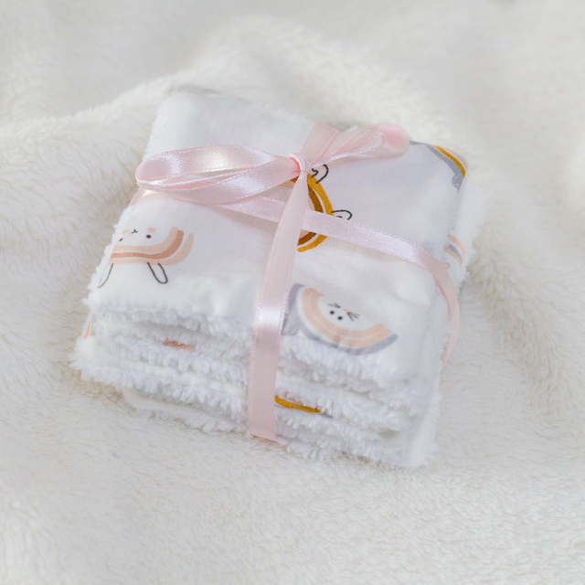 Lot de 6 cotons - Collection Arc-animaux