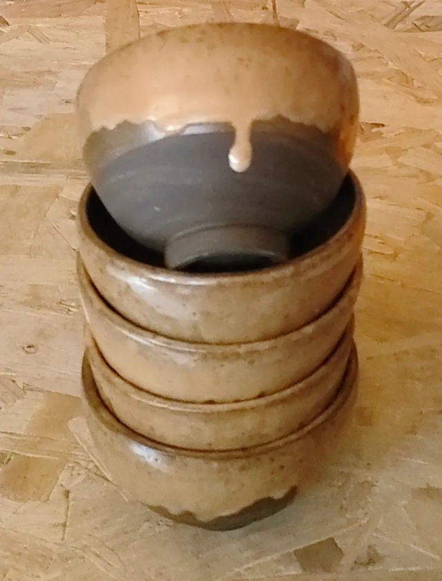 Bols rustiques à coulure