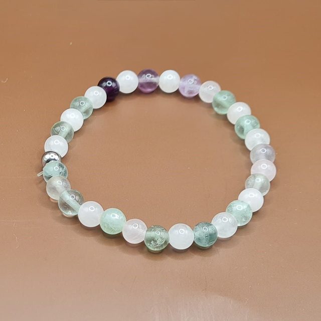 Bracelet Fluorine – quartz rose