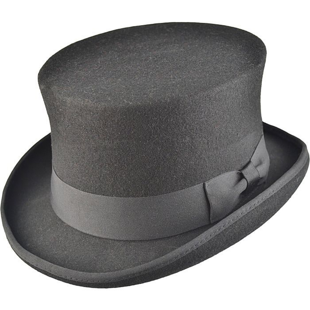 Classic Black Top Hat 1501