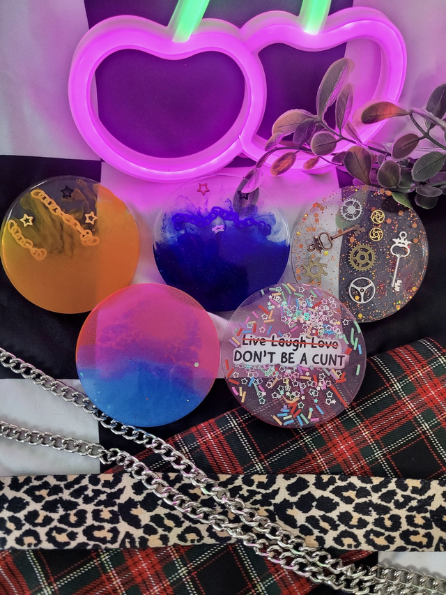 Coasters - Various colour-ways &amp; designs - Alternative, Bold &amp; Unique