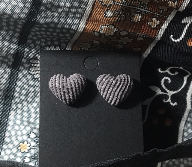 Brown Fabric Studs Plain - FSP23