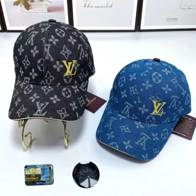 Casquette LS VN en denim réglable avec logo brodé 