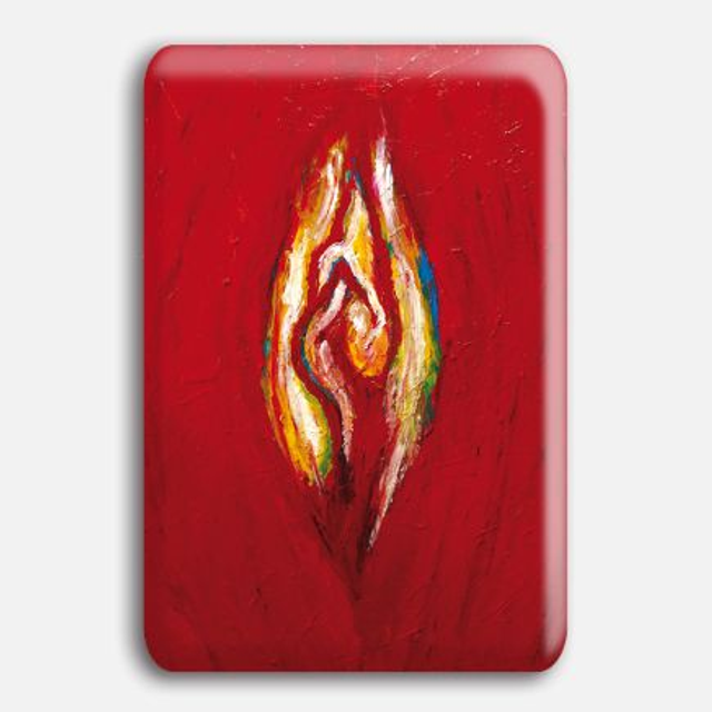 Imán rectangular "Llama"