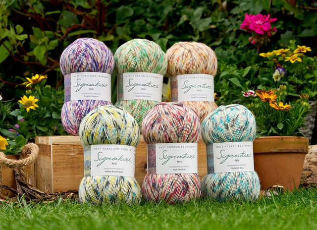 WYS Butterflies Collection sock wool