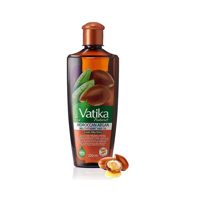 Vatika Naturals Argan Enriched Hair Oil - 200ml | Multivitamin A, E &amp; F | Brilliant Shines, Non-Greasy Formula | For Moisture Soft Hair