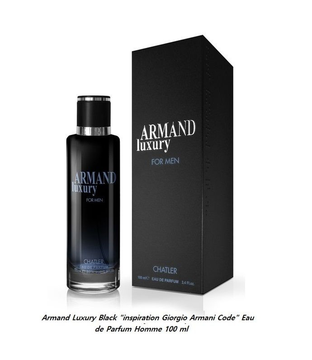Armand Luxury Black " inspiration Giorgio Armani Code " Eau de Parfum Homme 100 ml