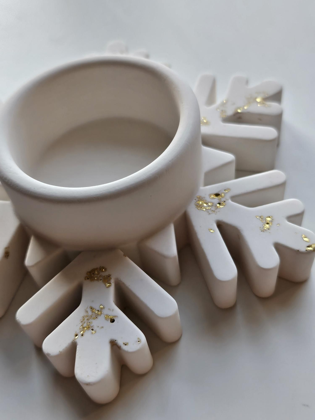 Bougeoir Flocon de neige (modèle 1)