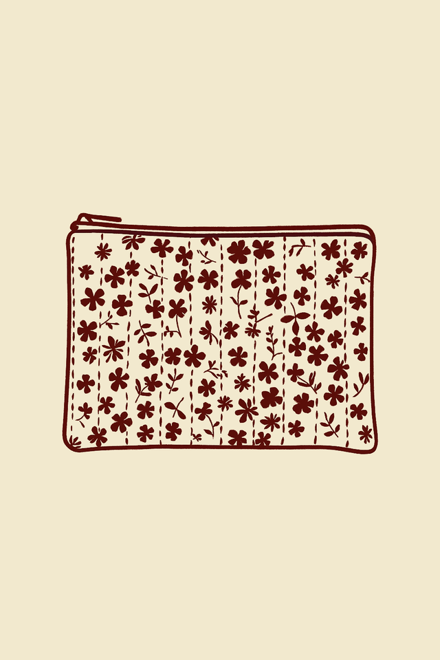 Pochette plate matelassée personnalisable