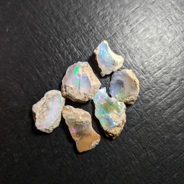 Lot opales Éthiopiennes 74,95 carats