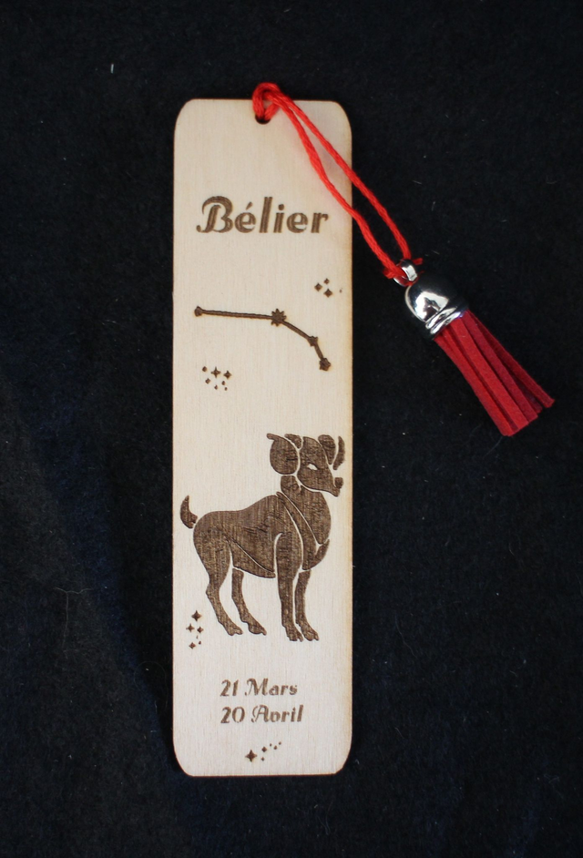 Marque-pages signe astrologique Bélier