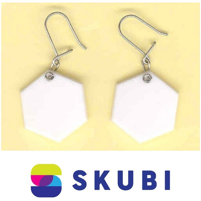 RETRO NÁUŠNICE PLASTOVÉ - 2 CM - NA HÁČKU (č. 155)