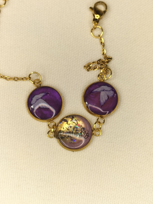Bracelet violet &quot;Butterfly&quot;
