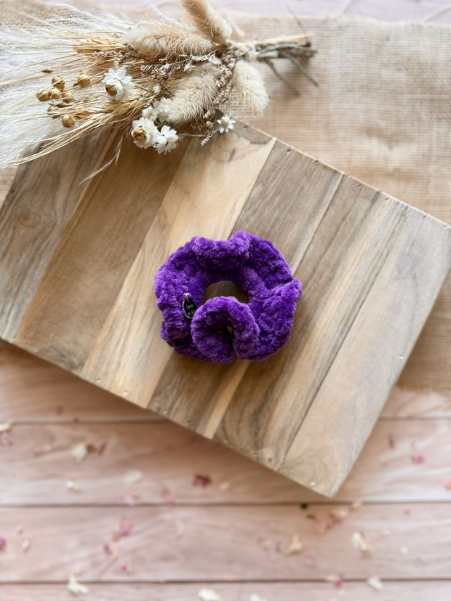 Chouchou tout doux violet 