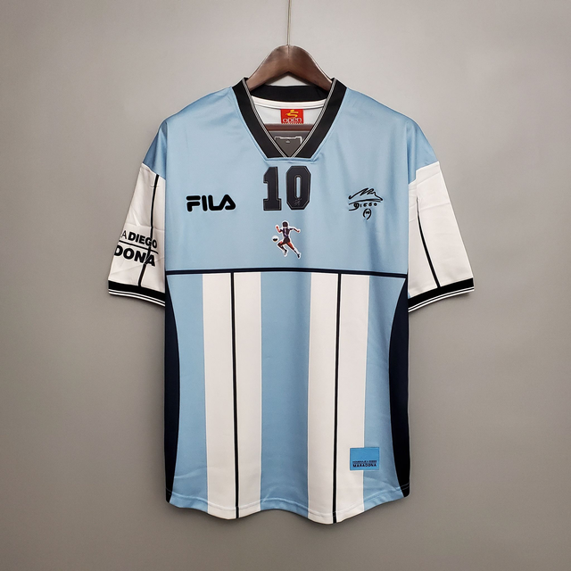 Camiseta Retro 2001 Argentina Maradona #10 Conmemorativa Edición Especial
