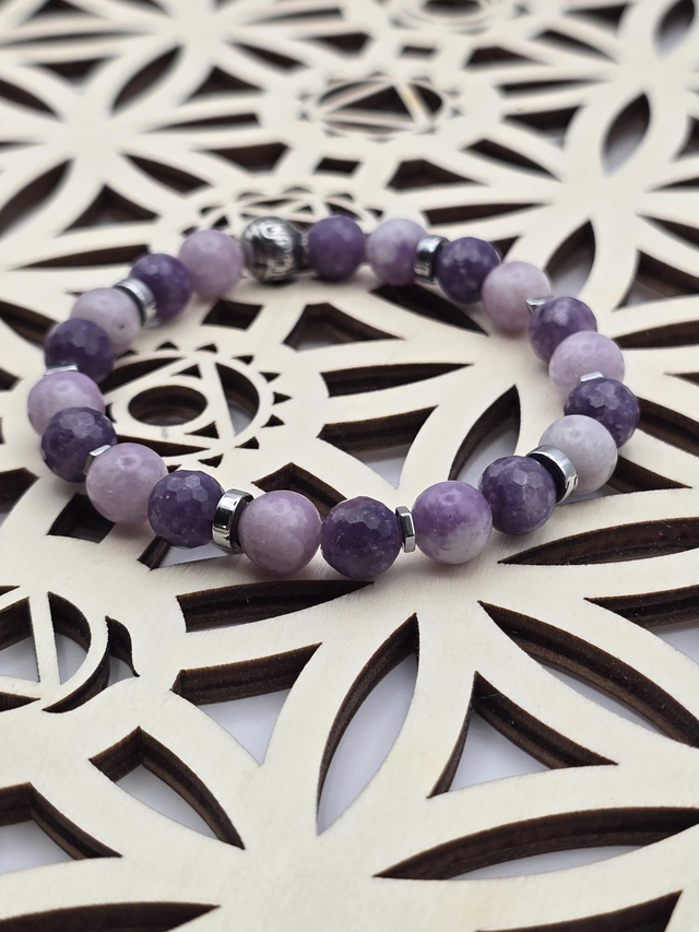 Bracelet Lépidolite 0,8 cm