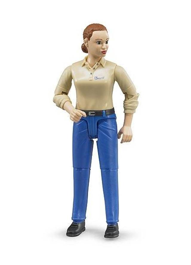 Femme à la peau claire et pantalon bleu
 60408
Taille 10,6 cm

