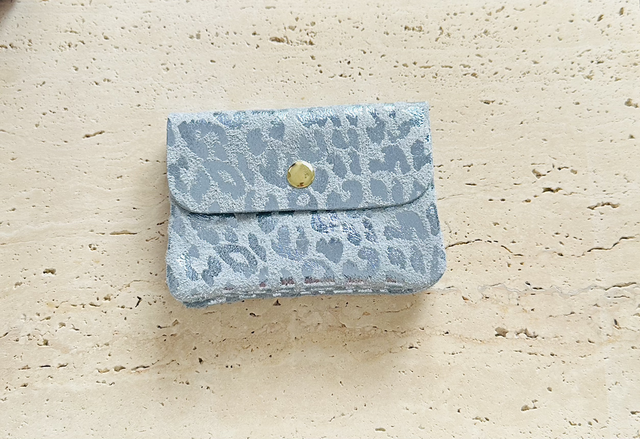 Portemonnee blauw panter