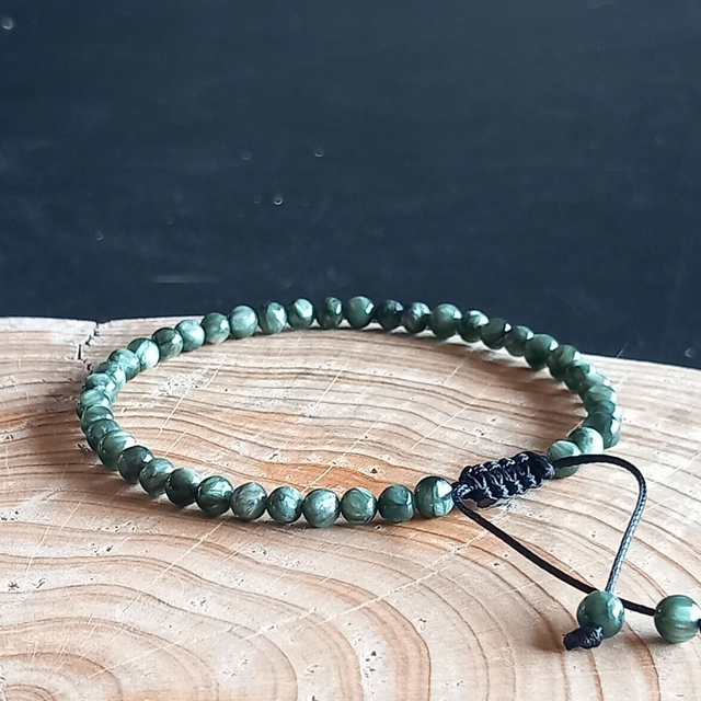 Bracelet ajustable en Séraphinite