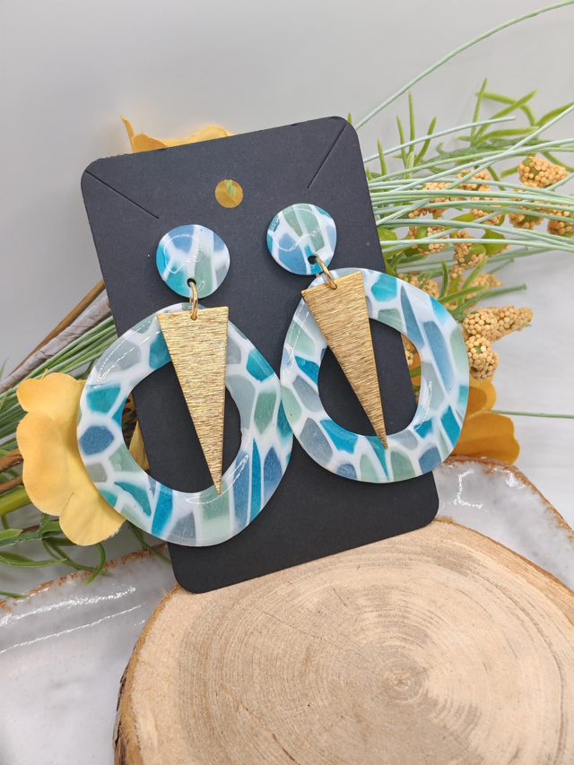 Victoria effet vitrail bleu