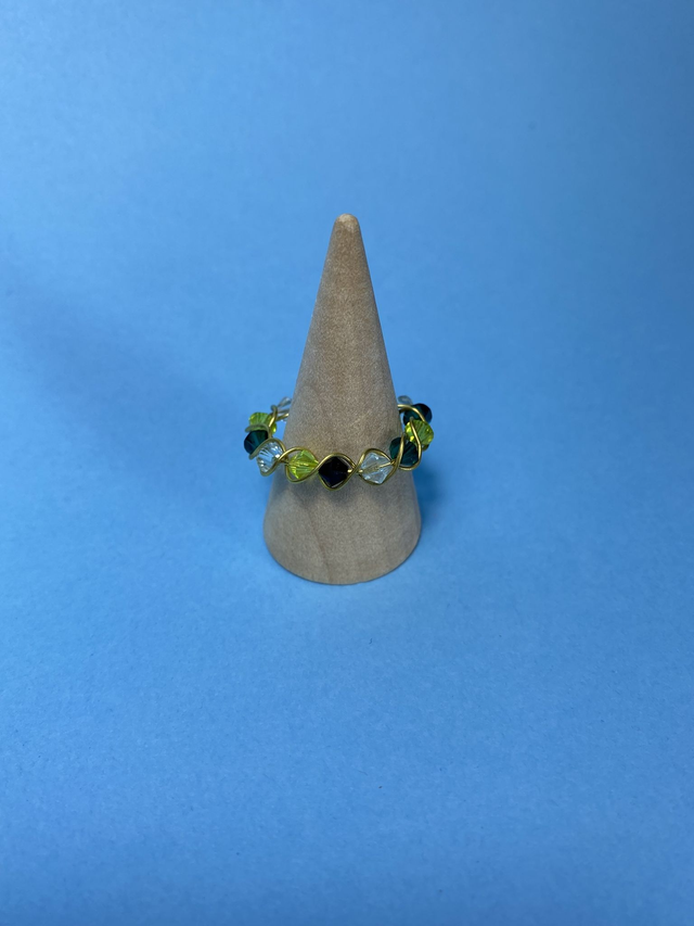 Bague Toupie Verte
