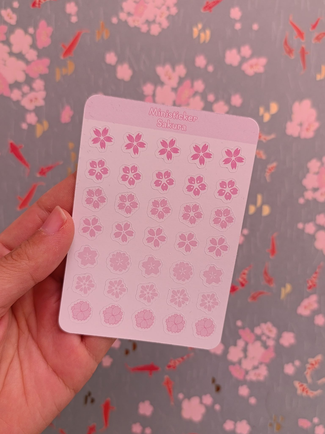 Mini Stickersheet Kirschblüten