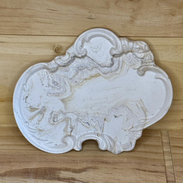 Plateau bohème marbré beige